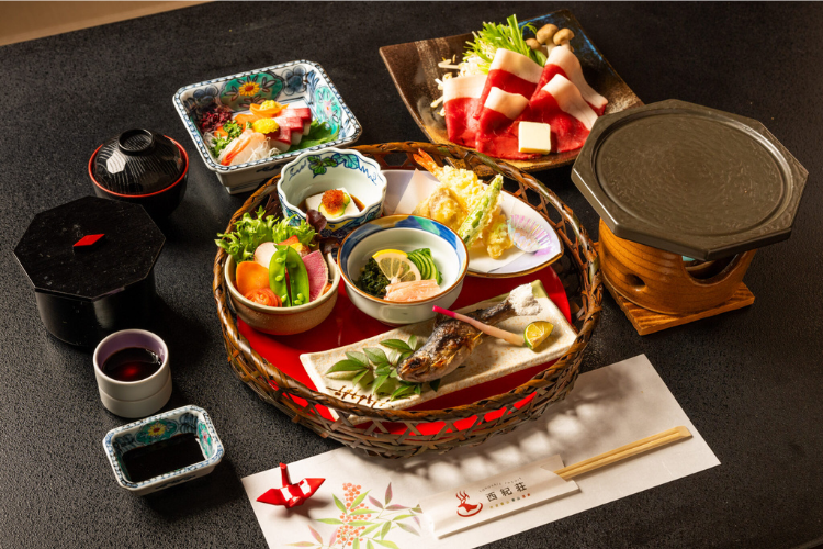 丹波篠山 西紀荘 食事 会席
